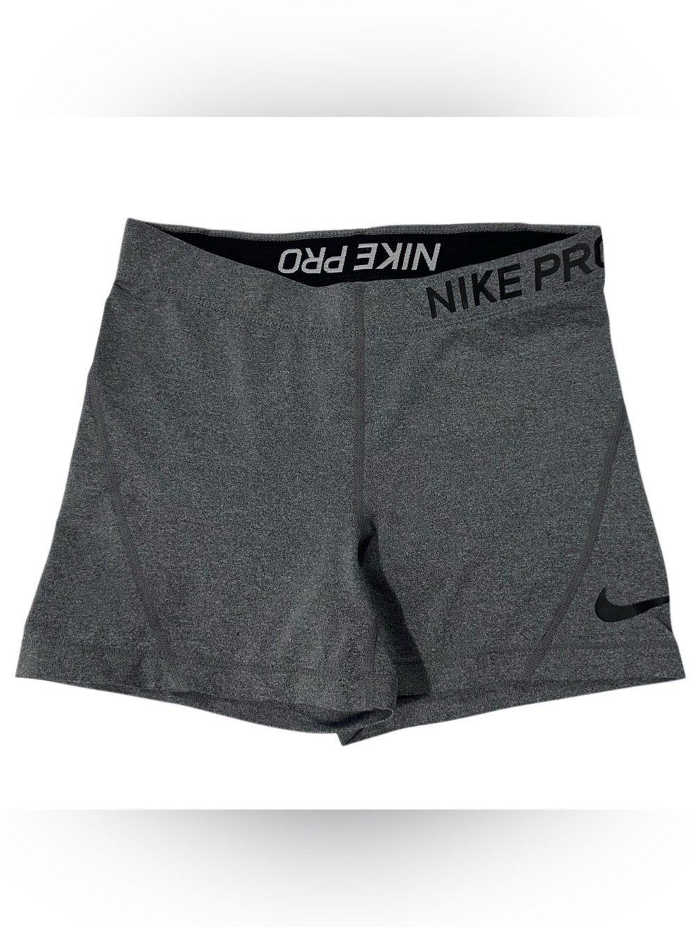 Nike Pro Heather Gray Compression Shorts Size Small 3” Inseam